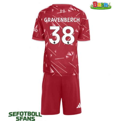 Liverpool Ryan Gravenberch #38 Hemmaställ Barn 2026-27 Kortärmad (+ Korta byxor)